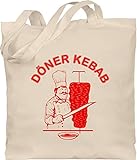 Shirtracer - Sprüche Statement mit Spruch - Original Döner Kebab Logo - Stoffbeutel aus Baumwolle Jutebeutel lange Henkel